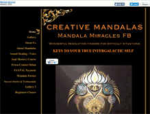 Tablet Screenshot of creativemandalas.com.au